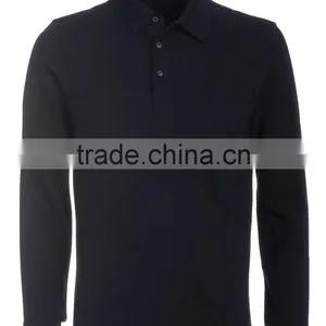 Unisex Stylish Long Sleeve Polo T-shirt thumbnail-2