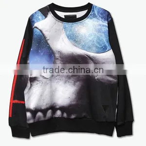 Wholesale Clothing Skull Printed Sweatshirt Sublimation Print Sweatshirt thumbnail-1