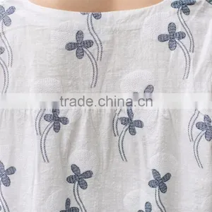 Cotton Linen Ladies' Loose Fit Casual Blouse Summer Blouse Fashion Loose Style Blouse thumbnail-6