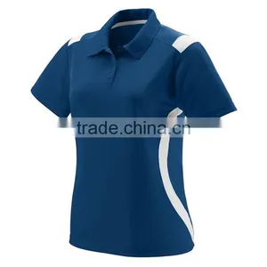 Fashion Design Wholesale 100% Polyester Dry Fit Sports Women Polo Shirts thumbnail-4