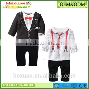 Baby Long Sleeve Boys Bodysuit Set Romper Spring Infant Boy's Clothing Sets thumbnail-1