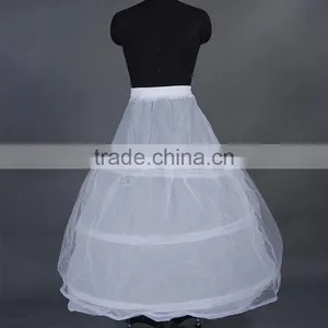 Fashion Cheap Wedding Petticoats 2014 3 Hoops 1 Layer of Nets Yarn Wedding Dress Petticoat Essential Accessories Cash thumbnail-1