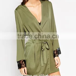 Regular Fit Wrap Front Bath Robe Wholesale Women Comfortable Robe thumbnail-4