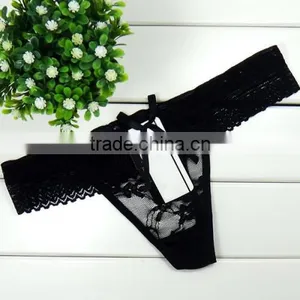Lace & Cotton Sexy Girls Wearing Thongs Sexy Transparent Thong Panties thumbnail-4