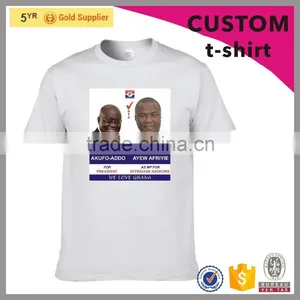 2016 NEW PRODUCT Custom Cheap White Cotton Election Campaign t Shirt thumbnail-1