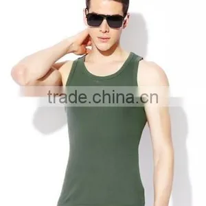 Custom Cheap Men Cotton Vest thumbnail-1