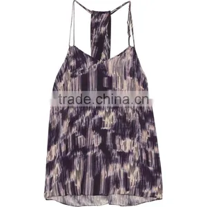 New Style Fashion Printing Chiffon Tank Sleeveless Strap Model thumbnail-3