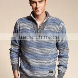 2017 Newest Scarf Pullover Design Nylon Men Sweater With Best Price thumbnail-2