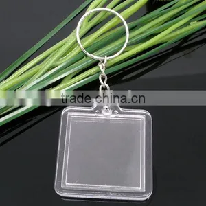 Key Chain With Transparent Acrylic Picture Frames Keychain thumbnail-3