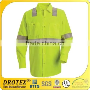 Drotex Long Sleeve Hi-Visibility Work Shirt - Class 2 Level 2 thumbnail-1