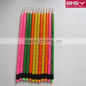 12pcs HB Smiling Face Roll Printing Pencils With Eraser in Pvc Boxs thumbnail-2
