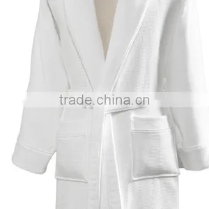 Manufacture 100% Cotton Plus Size Quilted Waffle Bathrobe thumbnail-2
