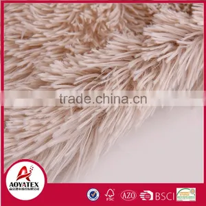 100% Polyester Solid Long Pile Fake Fur Micromink Blanket thumbnail-6