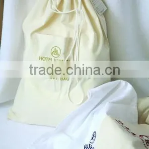 Most Popular Washable Friendly Custom Canvas Drawstring Laundry Bag for Hotel thumbnail-2