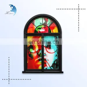 Classic Classical Color Printing Building Decorative Art Glass thumbnail-1
