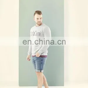 Gray Sweatshirt With Embroidery thumbnail-1