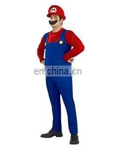 Hot Sale Mario Costume Funy Adult Men Carnival Costume Halloween Costume AGM 2010 thumbnail-1