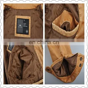 2016 Latest Fashion Hot Selling High Quality Handsome PU Jacket Men thumbnail-5