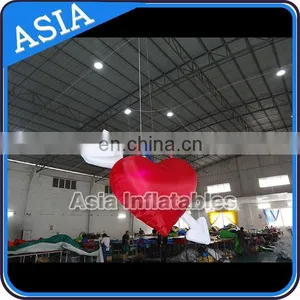 Suspend Lighting Inflatable Heart for Valentine Decoration thumbnail-1