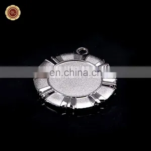 WR China Wholesale Custom 3D Metal Medal Customized Your Own Medal Silver Blank Medal With Ribbon thumbnail-1