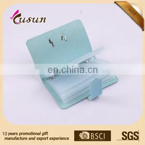 2015 Cheap Promotional Soft PU Leather Business Name Credit Card 24 Bank Card Bag Case Card Holder thumbnail-2