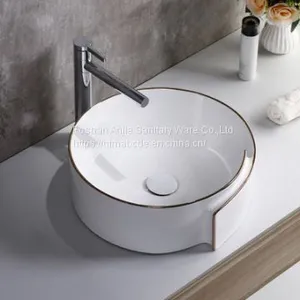 2018 Ceramic New Design Special Table Mounted Wash Hand Basin thumbnail-1