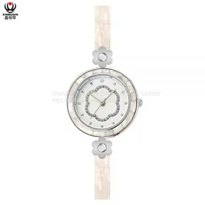 XINBOQIN Manufacturer OEM Women Waterproof Japan Movement PC21 Quartz Acetate Watch thumbnail-1