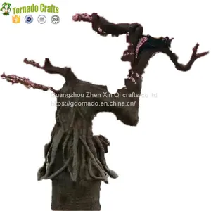 6.7m Large Outdoor Fiberglass Trunk Garden Decoration Artificial Cherry Blossom Tree thumbnail-2