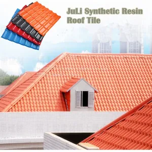 Colorful Plastic Synthetic Resin PVC Roof Tiles/Roof Shingle for Villa ASA PVC Spanish Roofing Sheet thumbnail-3