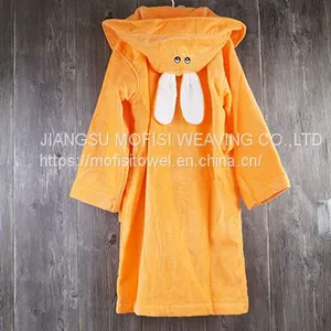 High Quality Fashion Kids Children Hooded 100% Cotton Bathrobe thumbnail-1