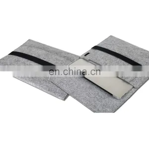 Grey Felt Laptop Sleeve Bag Protective Felt Briefcase Case thumbnail-3