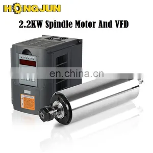 HONGJUN 2.2kw Air Cooled Spindle Kit 2.2KW 220v CNC Air Spindle Motor And 2.2kw 220V Inverter thumbnail-1