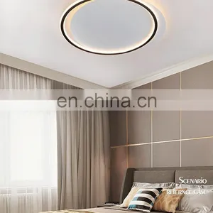 Bedroom Simple Modern Living Room Study Lamp Round Ultra-thin Led Ceiling Lamp Nordic Style Warm Room Lamp thumbnail-3