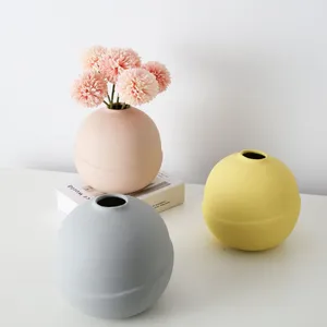 Japanese Zakka Pink Creative Gifts Ball Bottle Vase For Hotel thumbnail-3