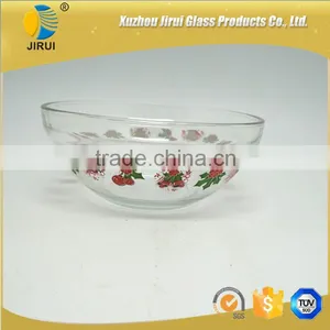 Set of 5 Glass Bowl With Decal Printings thumbnail-4