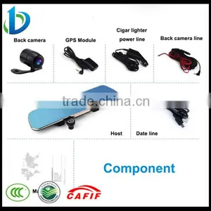 5 Inch Screen Android Navigation Rearview Mirror thumbnail-1