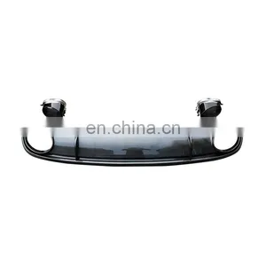 RS7 Diffuser With Tailpipe for Audi A7 Refit to Audi A7 RS Line High Quality Rear Bumper Diffuser 2009-2015 thumbnail-3