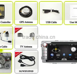 Double Din Touch Screen Car DVD Car Stereo ForToyota Hilux Car Radio GPS NAV 3G WIFI Bluetooth SWC RDS Phonebook AUX 1080P USBSD thumbnail-5