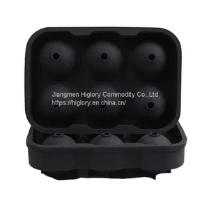 2022 Amazon Hot Selling Ball Shape Household Silicone Freezer Trays Silicone Ice Cube Mold Seals In Freshness With Lid thumbnail-3