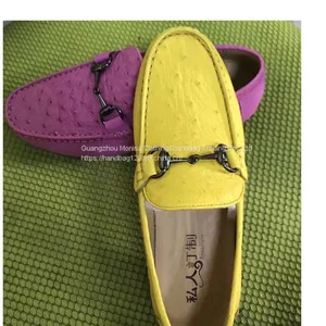 Ostrich Leather Beanie Shoes Breathable Casual Shoes Comfortable Leather Shoes Personalized Leather Men's Shoes Grinding Breathable Anti-Driving Shoes thumbnail-5