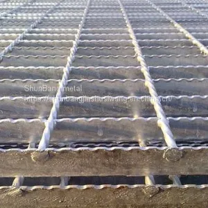 Galvanized Pressure Welded Anti-skid Grating Plate Hot-dip Galvanized Steel Grating Cover Plate Hot-dip Galvanized Special-shaped Steel Grating thumbnail-1