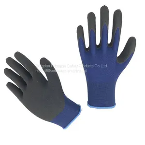 13Gauge Polyester Liner Latex Sandy Coated Work Gloves thumbnail-1