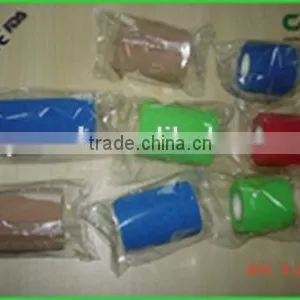 Compression Bandage Medical Non Woven Cohesive Wrap With ISO CE FDA thumbnail-2
