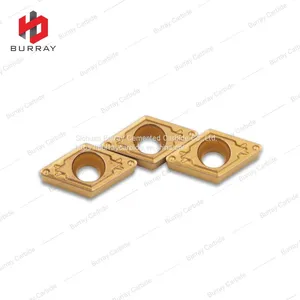 DCMT11T308-HQ Carbide Turning Insert With CVD Yellow Coated for Steel thumbnail-1