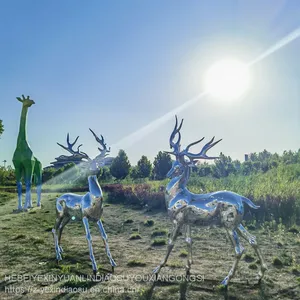 Stainless Steel Sculpture Manufacturer Stainless Steel Landscape Sculpture Ornament Park Square Metal Sculpture thumbnail-5
