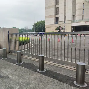 Good Quality Remote Control Not Hydraulic Automatic Lifting Bollards With UGST-4 Control Cabinet Light Bollard thumbnail-1