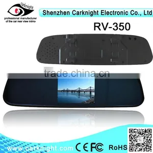 3.5 Inch Car Rearview Mirror With Car Camera Can Connect to Parking Sensor thumbnail-1