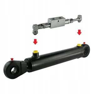 Excavator Ram Boom Hydraulic Cylinders With Hydraulic Safe Valve Similar As Case Komatsu Cat Doosan Mitsubishi Sany Liugong thumbnail-2