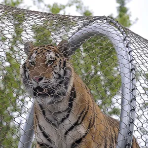 Zoo-specific Ecological Mesh/Tiger Enclosure Mesh/hand-woven Stainless Steel Rope Mesh Factory Direct Hot Sale thumbnail-3