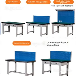 Premium Heavy Duty ESD Lab Bench for Electronics Repair and Assembly, With Integrated Tool Panel & Storage for Warehouse/Packing Stations. thumbnail-2